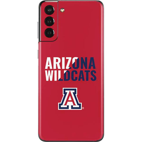 University of Arizona Wildcats Logo Split Red Galaxy S21 Plus 5G Skin